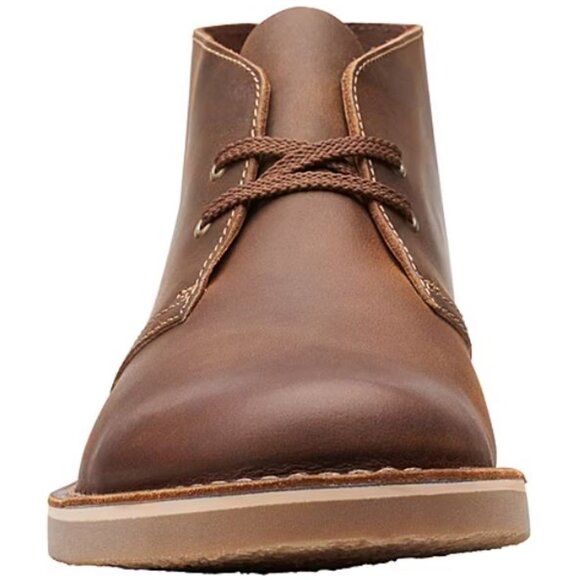 Clarks Men's Bushacre 3 Block Heel Chukka Boots Beeswax Brown Size 10.5 M - Picture 3 of 7